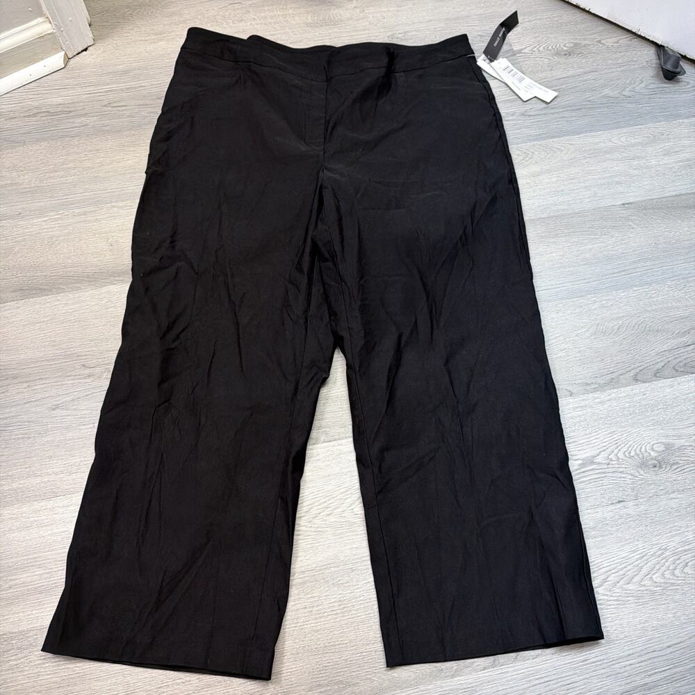 NWT! Tribal Size 22W Galina Pull-On Wide Leg Pant Black